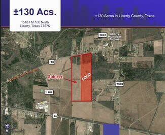 Plus de détails pour 1510 FM 160 N, Liberty, TX - Terrain à vendre