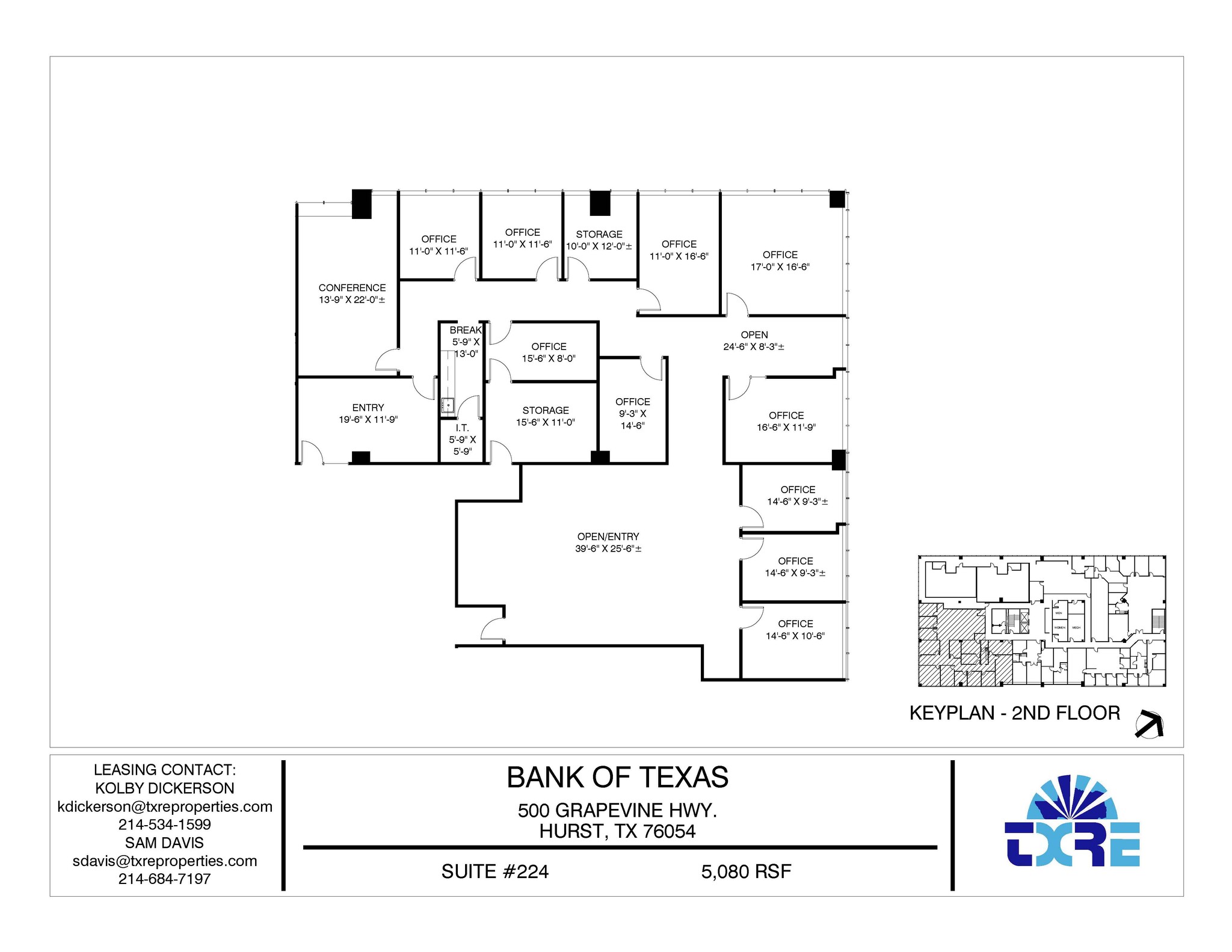 500 Grapevine Hwy, Hurst, TX à louer Plan d’étage– Image 1 sur 1