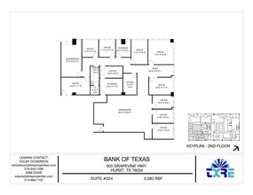 500 Grapevine Hwy, Hurst, TX à louer Plan d’étage– Image 1 sur 1