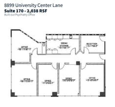 8899 University Center Ln, San Diego, CA à louer Plan d’étage– Image 1 sur 1