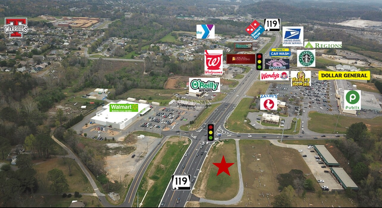 9240 Hwy 119, Alabaster, AL à vendre Aérien– Image 1 sur 9