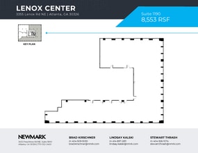 3355 Lenox Rd NE, Atlanta, GA à louer Plan d’étage– Image 1 sur 1