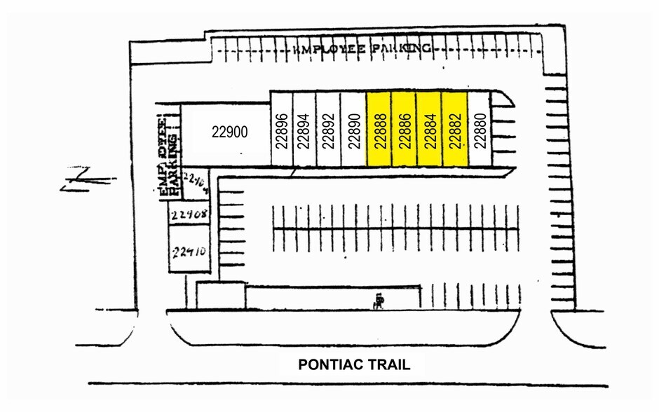 22890 Pontiac Trl, South Lyon, MI à louer - Plan de site – Image 2 sur 2
