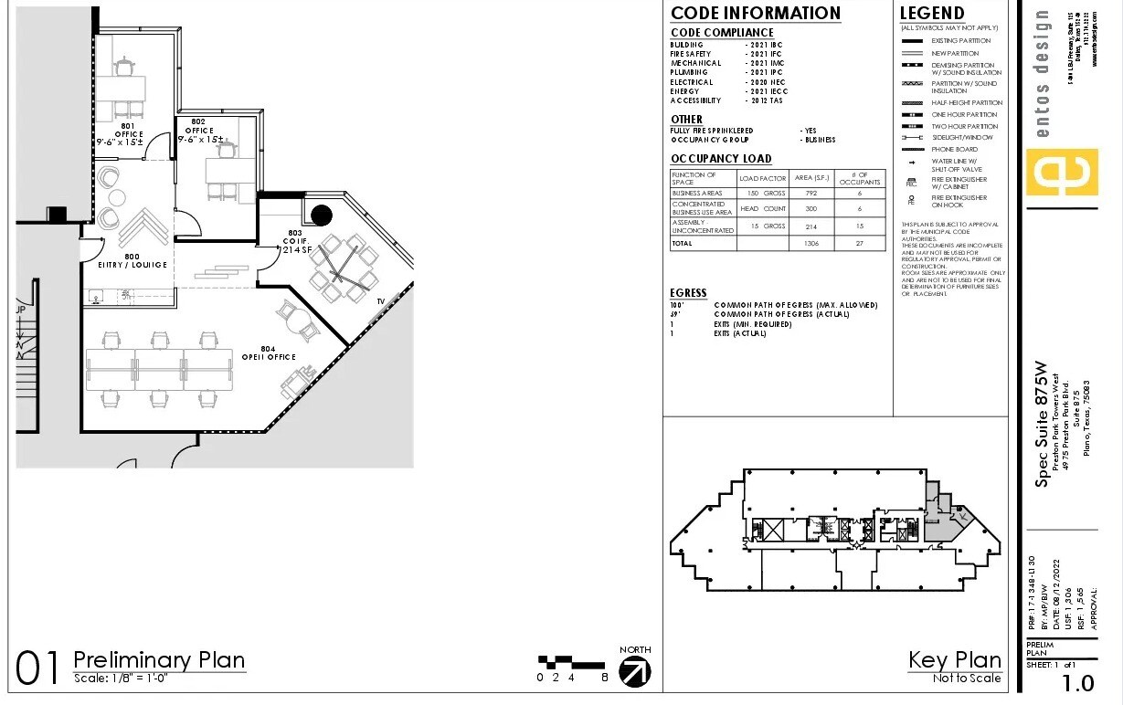 4975 Preston Park Blvd, Plano, TX à louer Plan d’étage– Image 1 sur 1