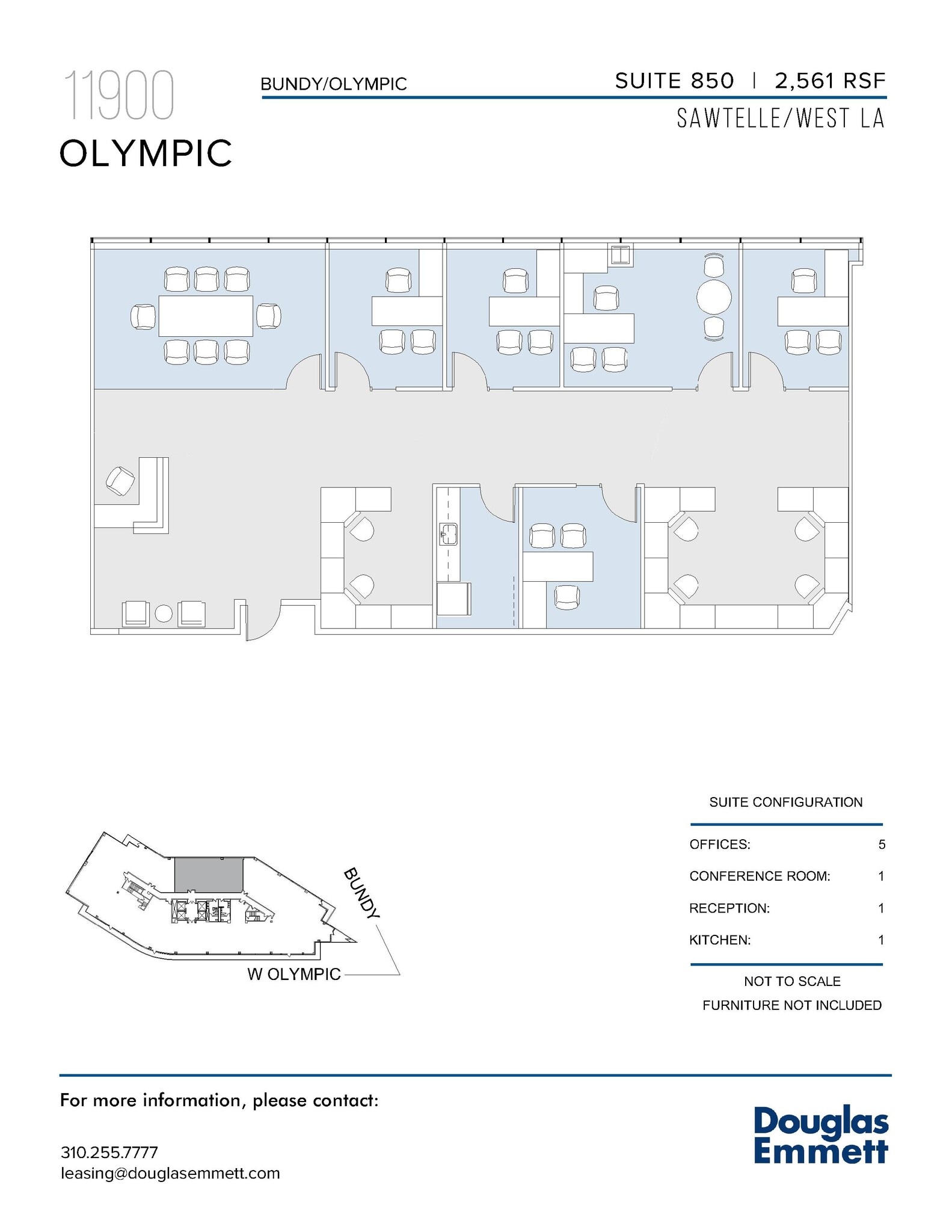 11900 W Olympic Blvd, Los Angeles, CA à louer Plan d’étage– Image 1 sur 1