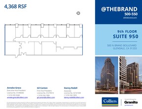500-550 N Brand Blvd, Glendale, CA à louer Plan d’étage– Image 1 sur 1