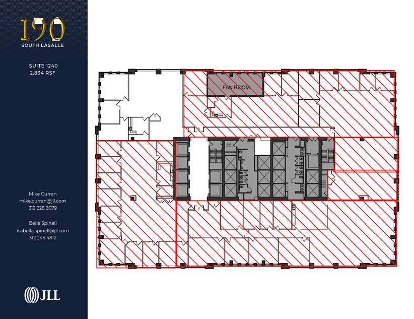 190 S La Salle St, Chicago, IL à louer Plan d’étage– Image 1 sur 1