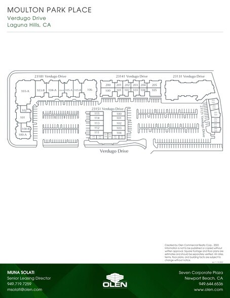 23181 Verdugo Dr, Laguna Hills, CA à louer - Plan de site – Image 3 sur 27