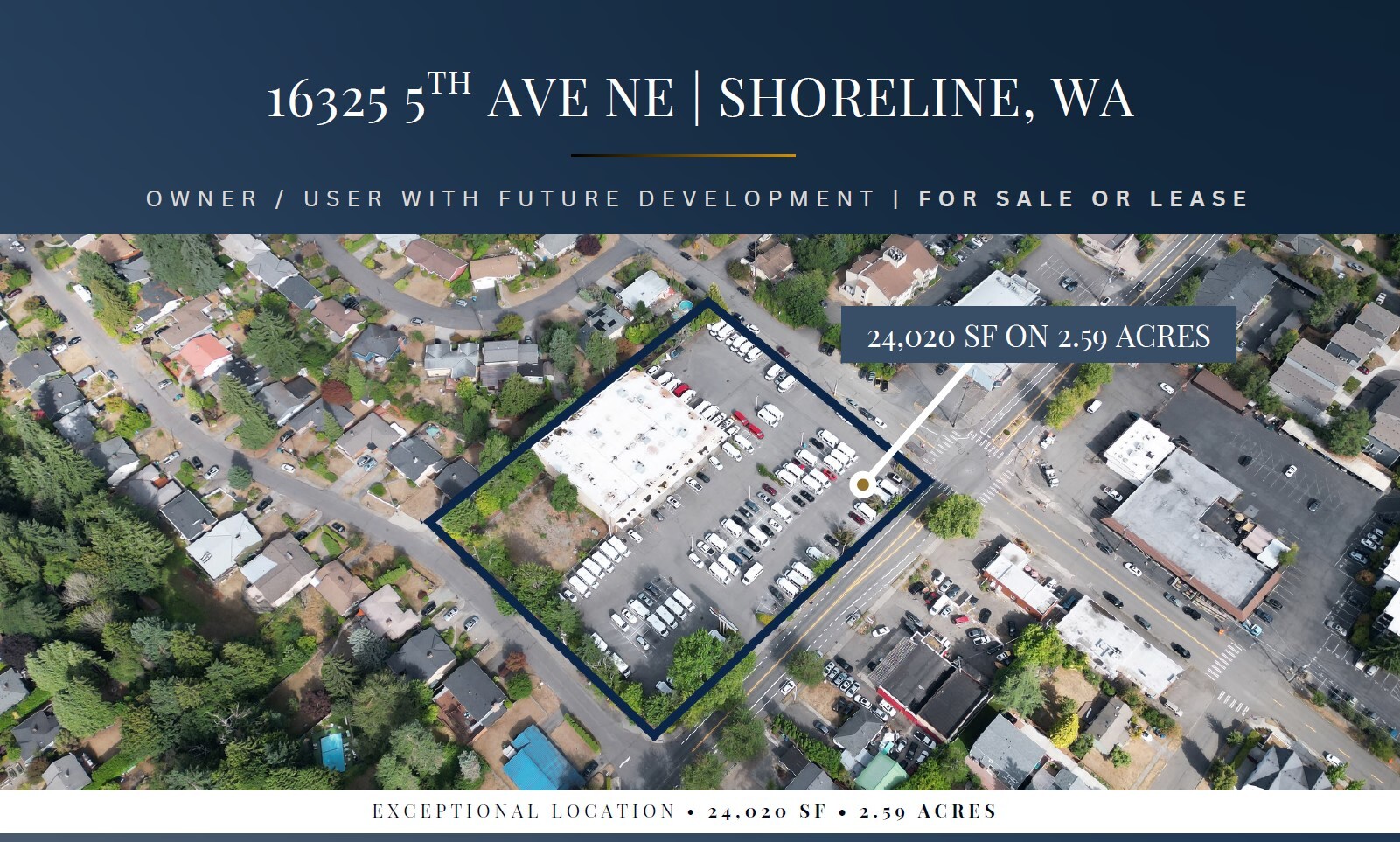 16325 5th Ave NE, Shoreline, WA à louer Plan de site– Image 1 sur 1