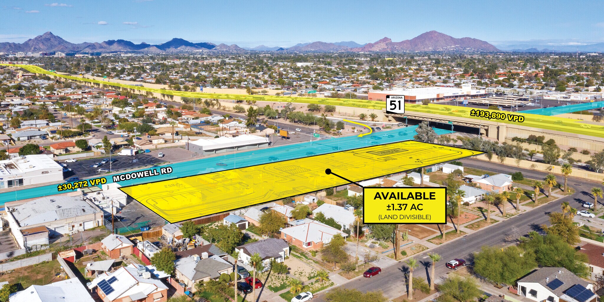 SR-51 & McDowell Rd SWC, Phoenix, AZ à vendre Photo de l’immeuble– Image 1 sur 5