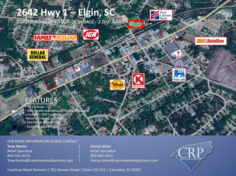2642 Highway 1 S, Elgin, SC à vendre - Photo de l’immeuble – Image 2 sur 5