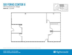 4700 Homewood Ct, Raleigh, NC à louer Plan d’étage– Image 1 sur 2