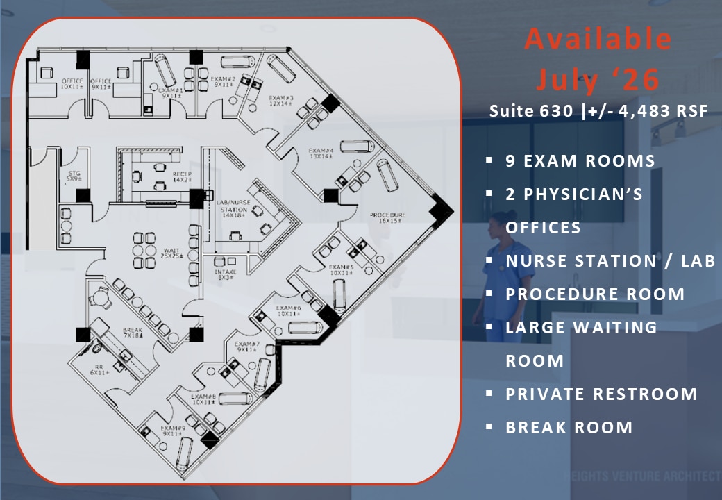 7515 S Main St, Houston, TX à louer Plan d’étage– Image 1 sur 2
