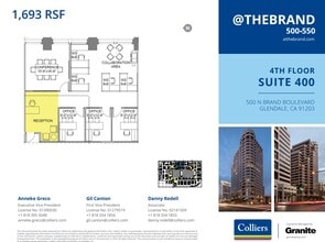 500-550 N Brand Blvd, Glendale, CA à louer Plan d’étage– Image 1 sur 1