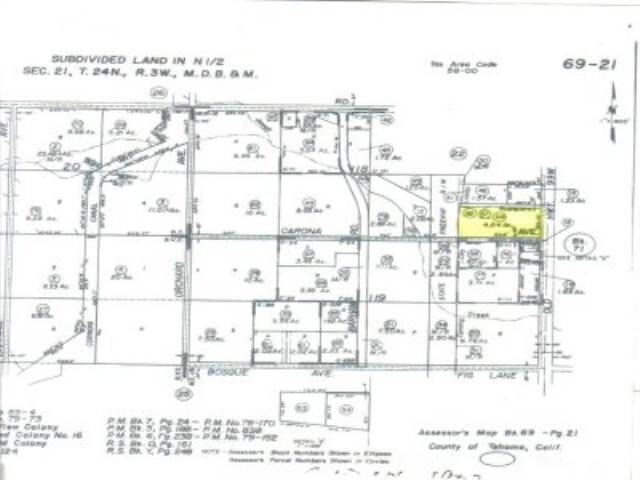 1075 Highway 99 West, Corning, CA à vendre - Plan cadastral – Image 2 sur 5