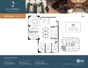 2 Alhambra Plz, Coral Gables, FL à louer Plan d’étage– Image 2 sur 2