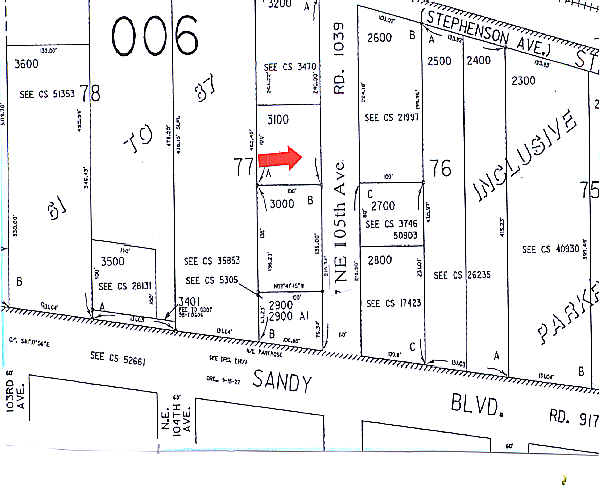 5007 NE 105th Ave, Portland, OR à vendre - Plan cadastral – Image 3 sur 5