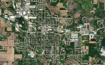 1201-1257 Bell Ave, Hartford, WI - Vue aérienne vue de carte