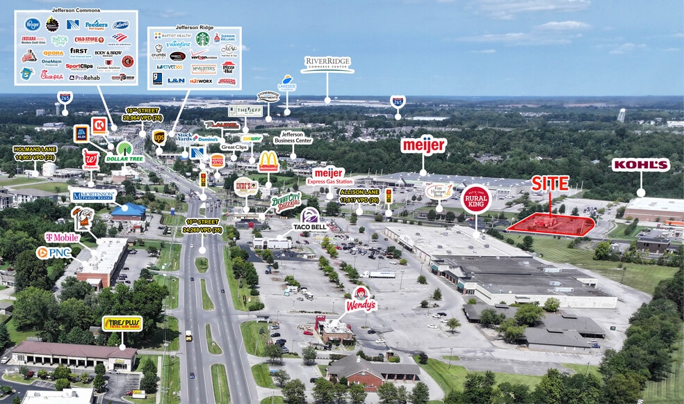 2740 Allison Ln, Jeffersonville, IN à vendre - Aérien – Image 2 sur 9