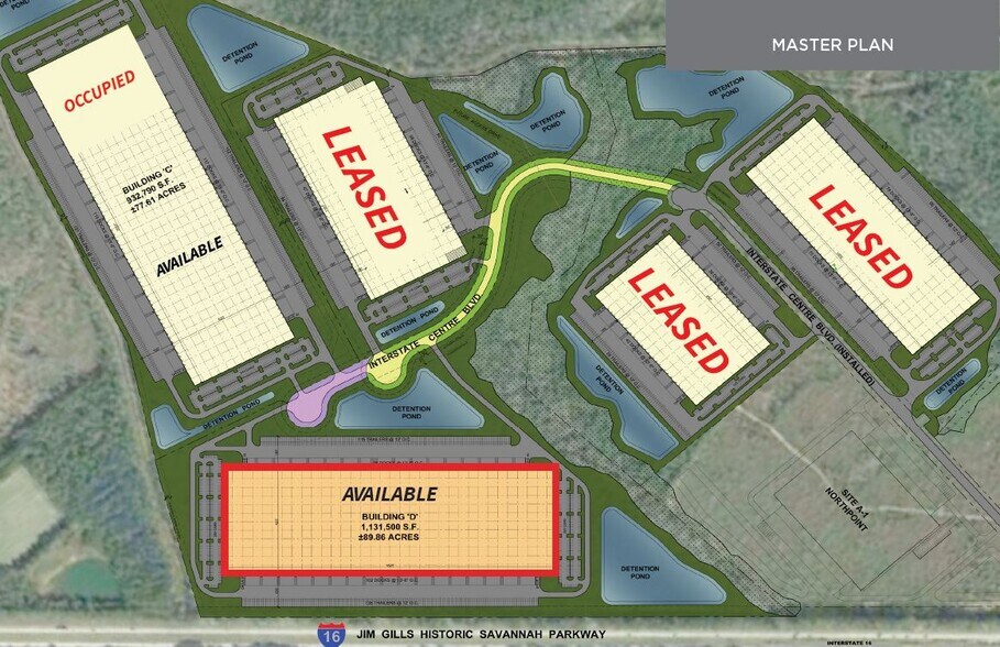 Interstate Centre Blvd, Ellabell, GA à vendre - Plan de site – Image 2 sur 2