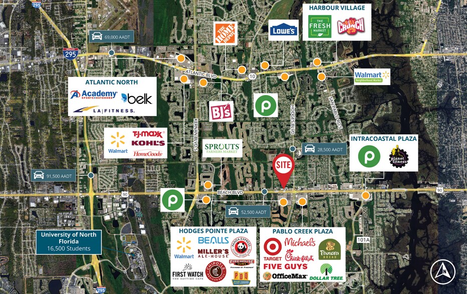 13529 Beach Blvd, Jacksonville, FL à louer - Photo de l’immeuble – Image 3 sur 9