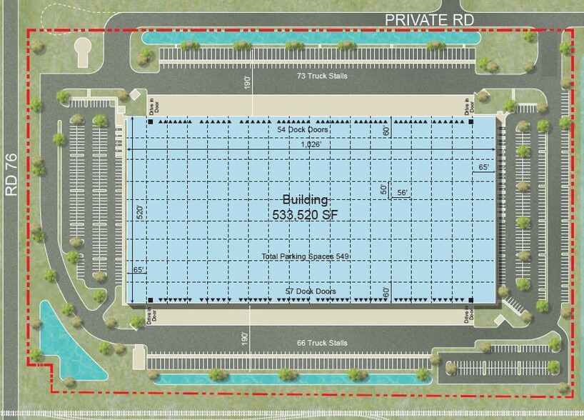 W Goshen Ave, Visalia, CA à louer - Plan de site – Image 2 sur 2