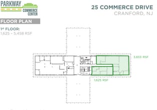 20 Commerce Dr, Cranford, NJ à louer Plan d’étage– Image 1 sur 1