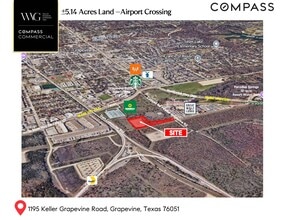 1195 Keller Grapevine rd, Grapevine, TX - VUE AÉRIENNE  vue de carte
