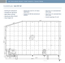 801-841 Railhead Rd, Fort Worth, TX à louer Plan d’étage– Image 1 sur 1