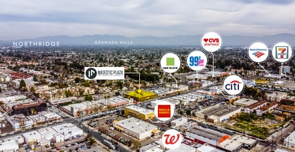 18341 Sherman Way, Reseda, CA - Vue aérienne vue de carte