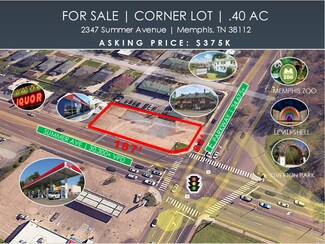 Plus de détails pour 2347 Summer Ave, Memphis, TN - Terrain à vendre