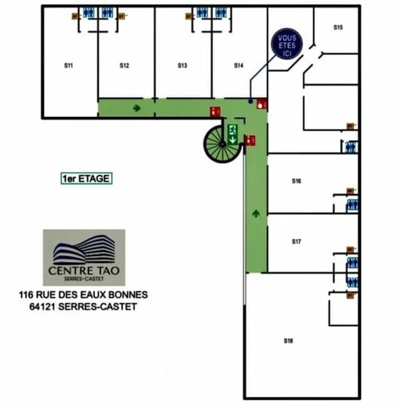 Bureau dans Serres-Castet à louer - Plan d’étage – Image 3 sur 4