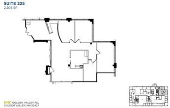 8401 Golden Valley Rd, Golden Valley, MN à louer Plan d’étage– Image 1 sur 3