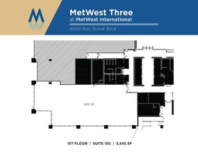 4010 W Boy Scout Blvd, Tampa, FL à louer Plan d’étage– Image 1 sur 2