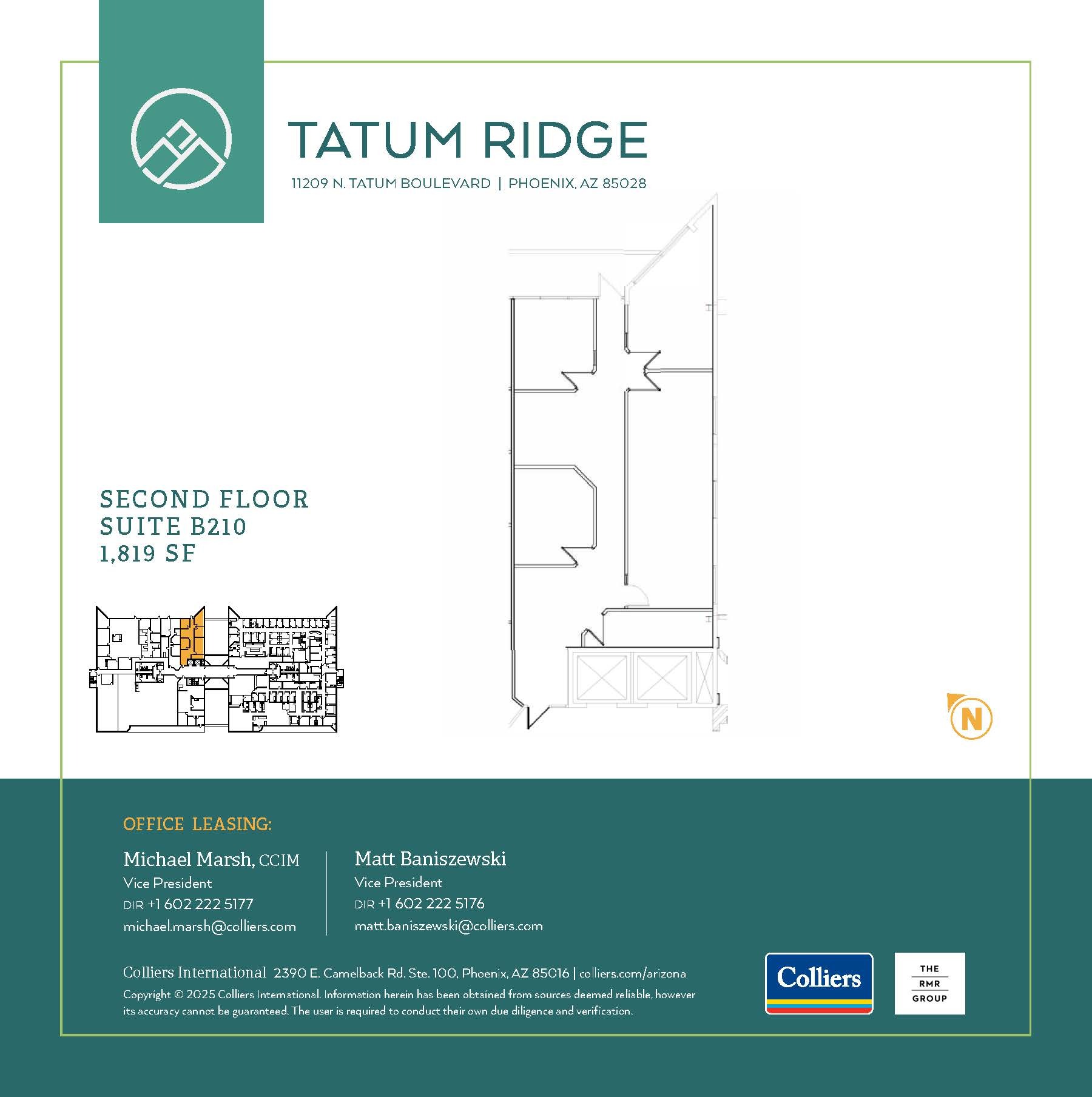 11209 N Tatum Blvd, Phoenix, AZ à louer Plan d’étage– Image 1 sur 1