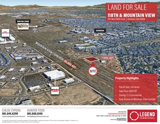 Plus de détails pour 5101 11800 S, Herriman, UT - Terrain à vendre