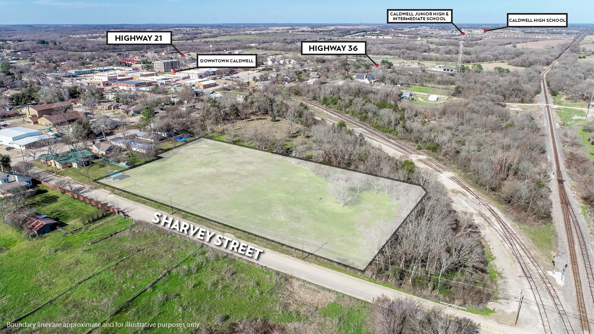 Harvey TBD (3.24 Acres) S. Harvey Street St, Caldwell, TX à vendre Photo principale– Image 1 sur 30