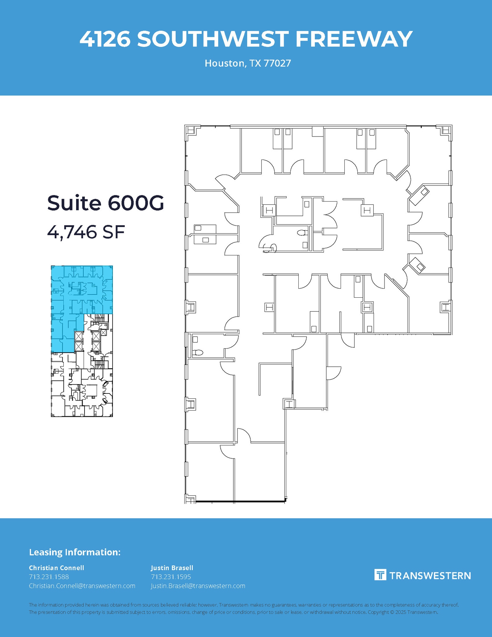 4126 Southwest Fwy, Houston, TX à louer Plan d’étage– Image 1 sur 1