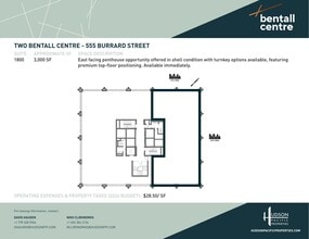 555 Burrard St, Vancouver, BC à louer Plan d’étage– Image 1 sur 1