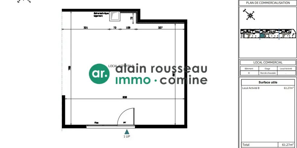 Local commercial dans Angers à louer - Plan d’étage – Image 3 sur 3