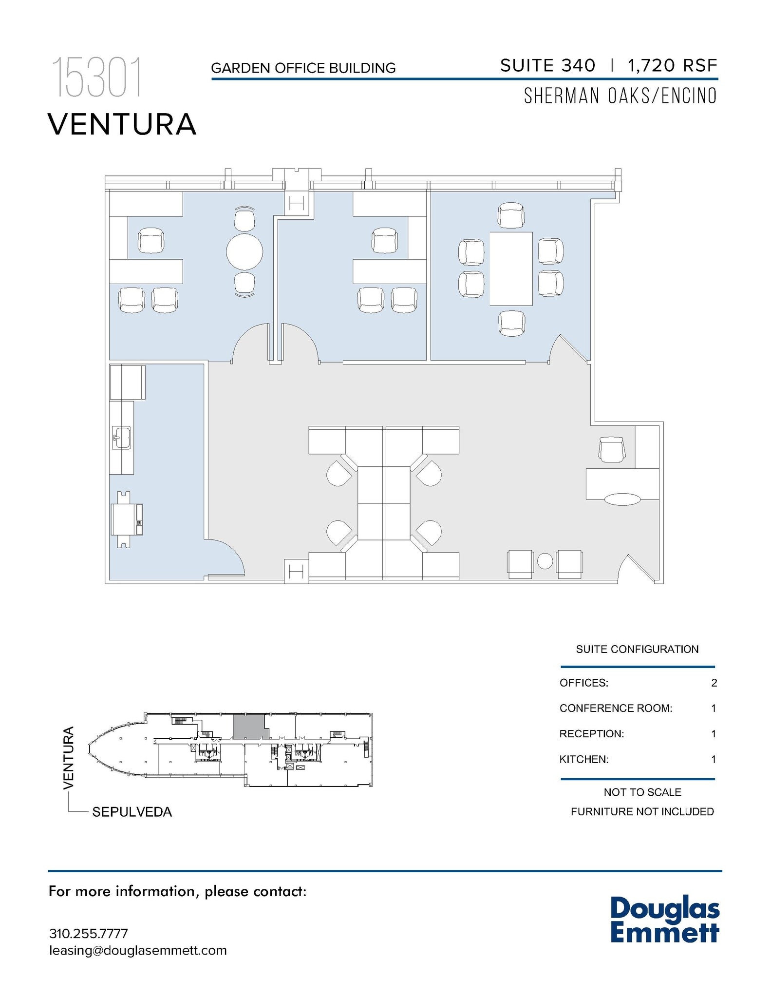 15301 Ventura Blvd, Sherman Oaks, CA à louer Plan d’étage– Image 1 sur 1