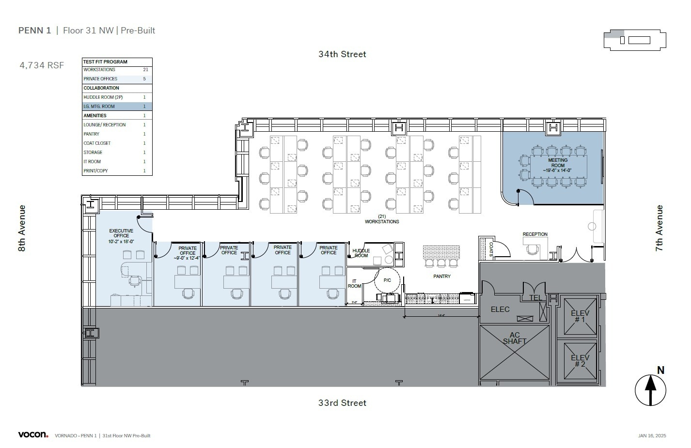 PENN 1, New York, NY à louer Plan d’étage– Image 1 sur 1