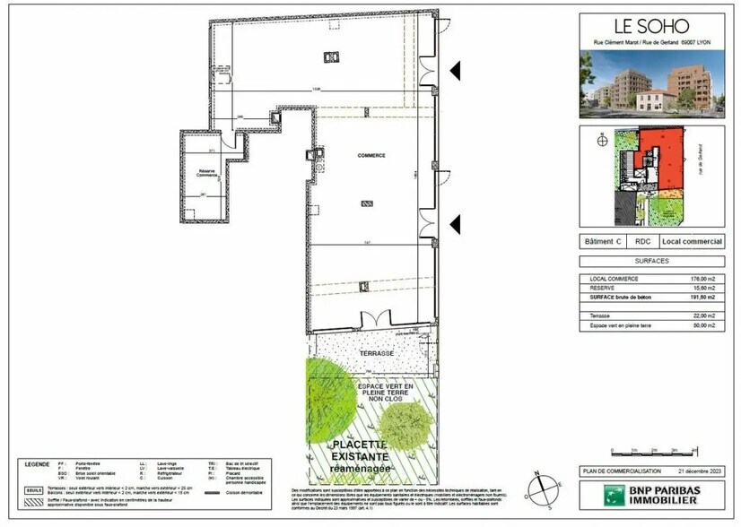 75 Rue Clément Marot, Lyon à louer - Plan d’étage – Image 2 sur 2