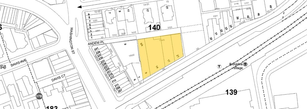 9-21 Station St, Brookline, MA à louer - Plan cadastral – Image 2 sur 20