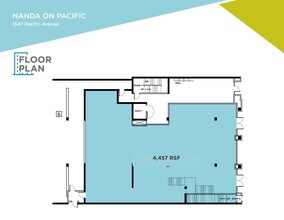 1547 Pacific Ave, Santa Cruz, CA à louer Plan d’étage– Image 1 sur 2