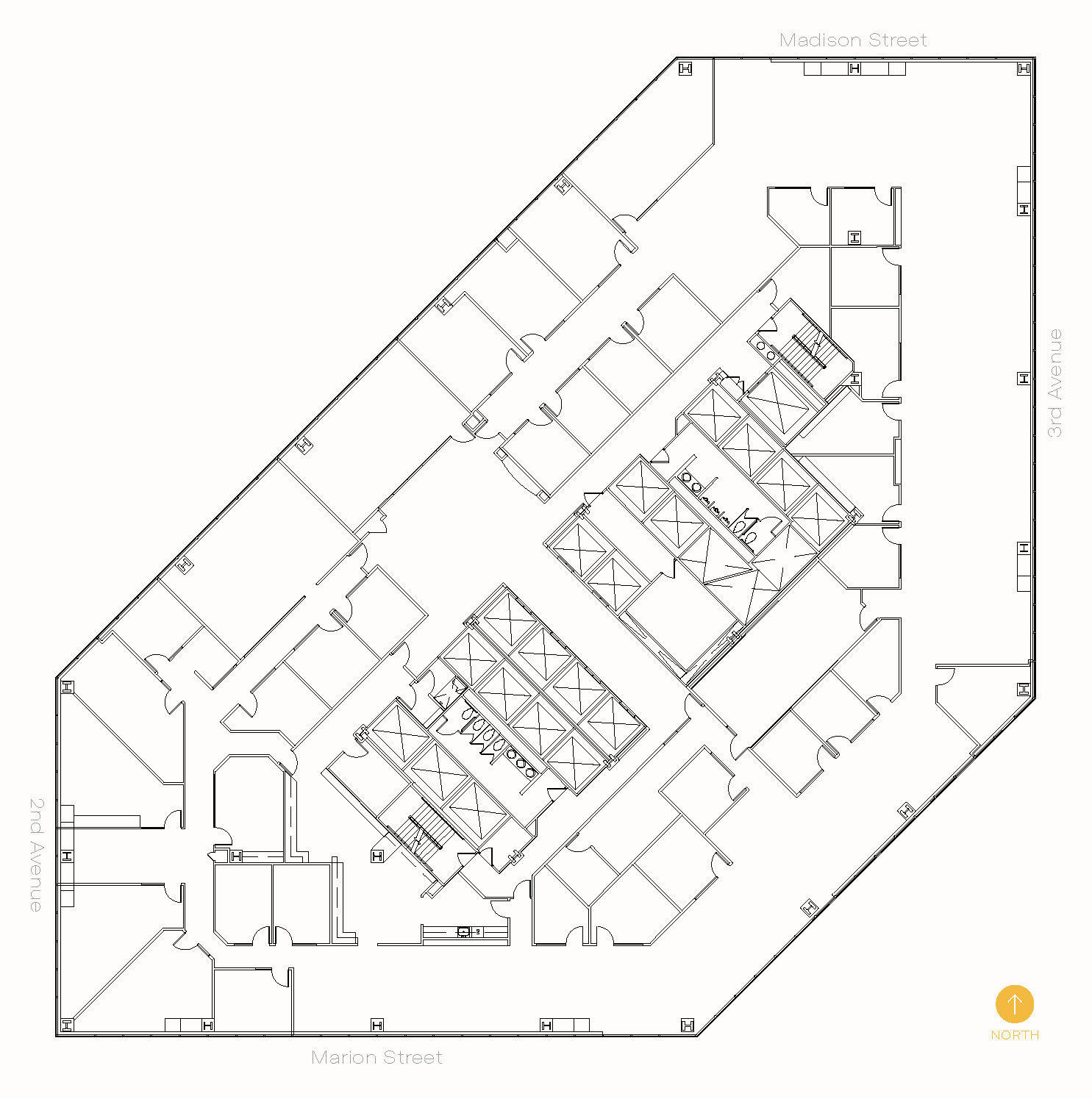 999 3rd Ave, Seattle, WA à louer Plan d’étage– Image 1 sur 1