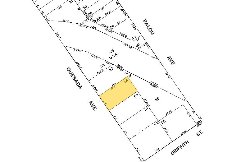 1132 Quesada Ave, San Francisco, CA à louer - Plan cadastral – Image 3 sur 4