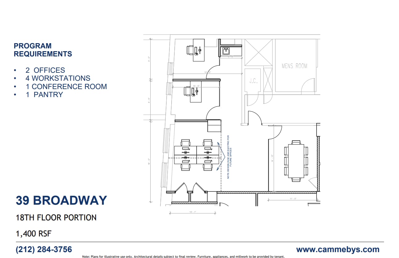39 Broadway, New York, NY à louer Plan d’étage– Image 1 sur 1
