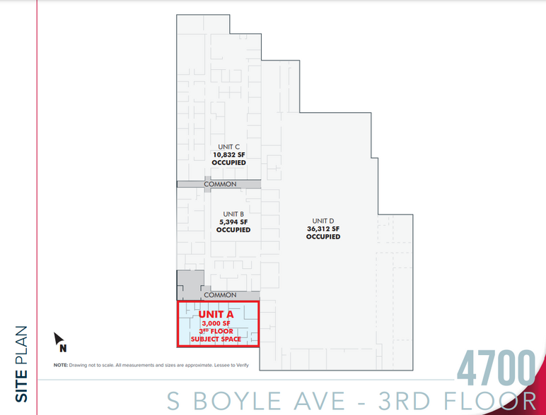 4700 S Boyle Ave, Vernon, CA à louer - Plan de site – Image 2 sur 2