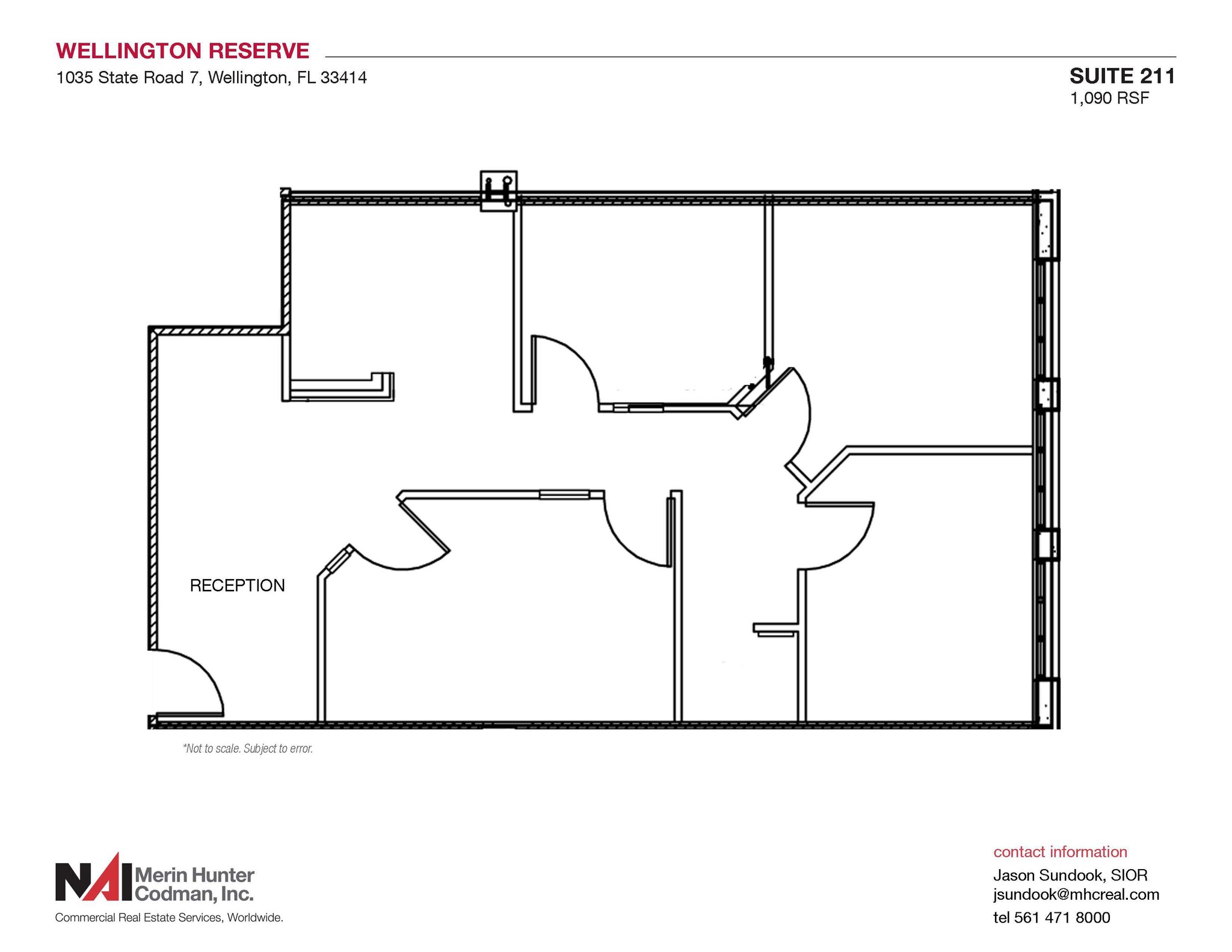 1035 S State Road 7, Wellington, FL à louer Plan d’étage– Image 1 sur 6